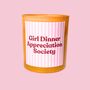 Silver Needle And Rose Tea Yellow Girl Dinner Appreciation Society Candle, thumbnail 1 of 2