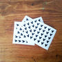Tiny Black Heart Stickers, thumbnail 2 of 2