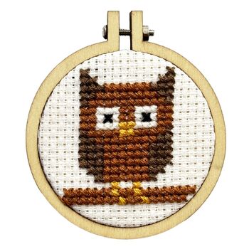 Owl You Need Is Love! Mini Matchbox Cross Stitch Kit, 3 of 3