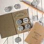 Monochrome Black And White Badge Set, Any Four Patterns, thumbnail 5 of 5
