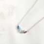 Custom Metal Birthstone Teardrop Necklace, thumbnail 7 of 11