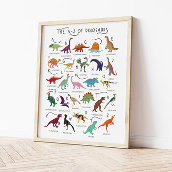 The A To Z Of Dinosaurs Print, 3 of 6