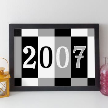 18th Birthday Print Or Card Personalised Gift 2007, 11 of 12