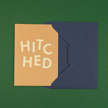 'Hitched' Funny Wedding Card, 4 of 4