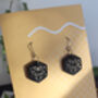 D20 Dice Stainless Steel Dangle Earrings, thumbnail 2 of 8