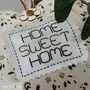 Fabric Hanging Heart Decoration, Home Sweet Home, thumbnail 7 of 12