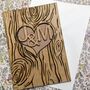 Personalised Wooden Engraved Tree Card, thumbnail 2 of 2