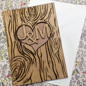 Personalised Wooden Engraved Tree Card, 2 of 2
