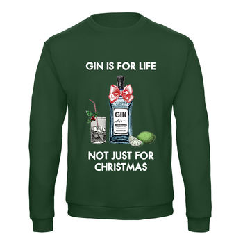 'Gin Is For Life' Christmas Jumper, 5 of 6