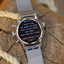 Personalised Architect Watch With Silver Strap, thumbnail 2 of 7