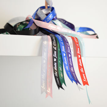Personalised 'Save The Date' Ribbon, 8 of 10
