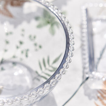 Bella Perle Beaded Glass Salad Bowl, 3 of 3