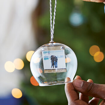 Personalised Photo Dome Glass Bauble, 5 of 7