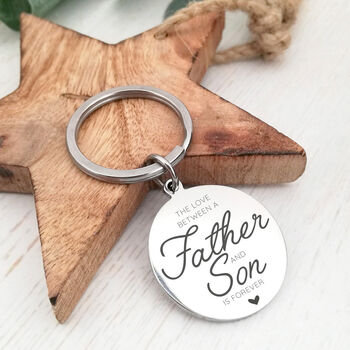 Engraved Circle Keyring, The Love Between, 3 of 4