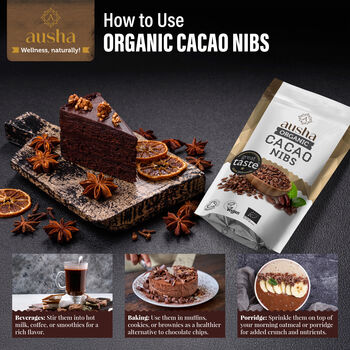 Organic Cacao Nibs 200g Great Taste Award 2024 UK Certified Organic By Soil Association, 4 of 12