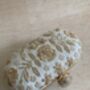 Off White Raw Silk Oval Clutch Bag, thumbnail 2 of 10