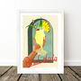 Pina Colada Tropical Cocktail Art Print, thumbnail 6 of 10