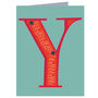 Mini Y Alphabet Card, thumbnail 2 of 5