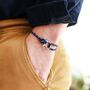 Nautical Cord Stainless Steel Clasp Bracelet, thumbnail 2 of 7