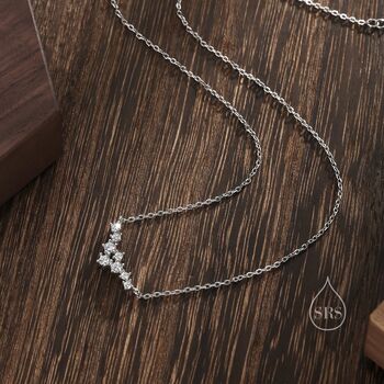 Sterling Silver Cz Constellation Necklace, 6 of 10