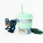 Dinosaur Babychino Cup And Straw, thumbnail 1 of 2