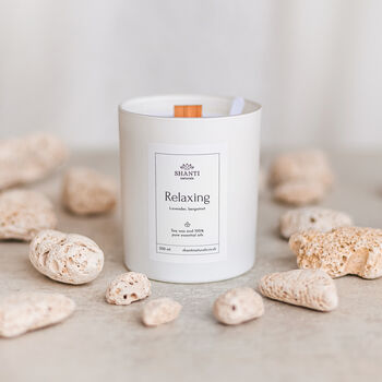 Relaxing Candle Scented With Essential Oils, Spa Birthday Gift For Her, 4 of 11