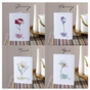 Personalised Watercolour Birth Flower Card, thumbnail 4 of 7