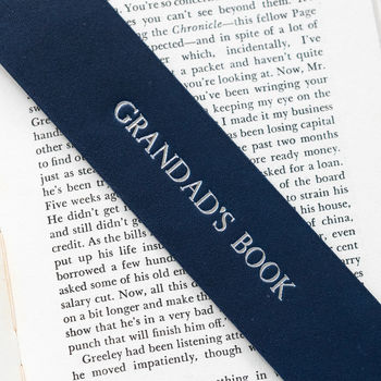 Personalised Leather Bookmark, 4 of 12