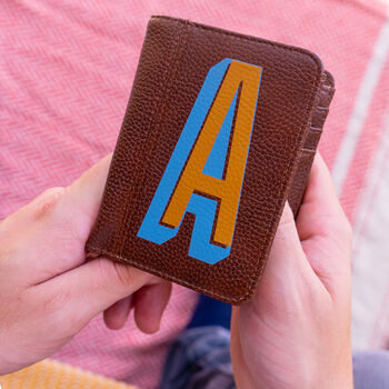 Personalised Initial Faux Leather Wallet, 2 of 5