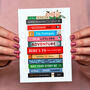 Personalised Books Wedding Card, thumbnail 3 of 3