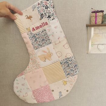 Christmas Stocking Made From Baby Clothes, 6 of 12