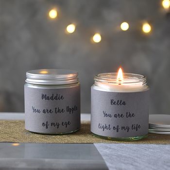 Personalised 'Light Of My Life' Candle, 2 of 2