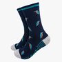 Kingfisher Birds Bamboo Socks Men's Navy Blue, thumbnail 1 of 4