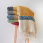 Herringbone Handloomed Soft Cotton Throw Blanket, thumbnail 11 of 12