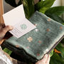 'Bringing Good Luck' Clover Foil Scarf Letterbox Gift, thumbnail 1 of 9