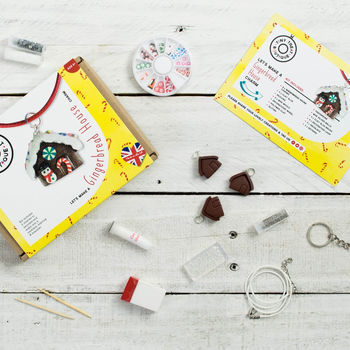 Gingerbread House Themed Jewellery Craft Kit, 4 of 5