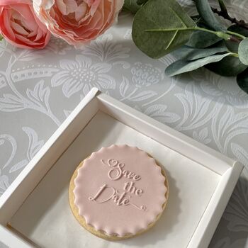 Save The Date Personalised Letterbox Vanilla Cookie, 9 of 12