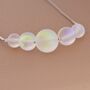 Sterling Silver Aurora Crystal Beaded Necklace, thumbnail 5 of 9