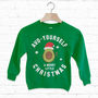 Avo Yourself A Merry Christmas Kids' Avocado Sweatshirt, thumbnail 1 of 2