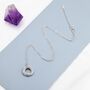 Sterling Silver Interlocking Circles Pendant Necklace With Dotted Details, thumbnail 5 of 11