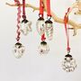 Set Of Six Small Vintage Glass Baubles, thumbnail 5 of 5