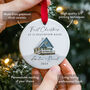 Personalised First Christmas Ornament Custom Address, thumbnail 2 of 7