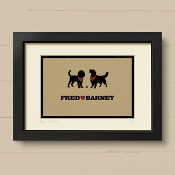 Personalised Cat And Dog Breed Print For Two Pets, 5 of 12