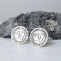 Silver Handprint And Footprint Cufflinks For Dad, thumbnail 1 of 4