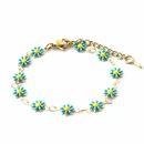 Turquoise Daisy Sun Flower Charms Summer Bracelet By The Colourful Aura ...