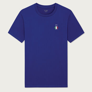 Ski Italia Blue Organic Snowsport T Shirt, 3 of 7