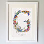 Personalised A To I Bright Wildlife Letter Print, thumbnail 8 of 12