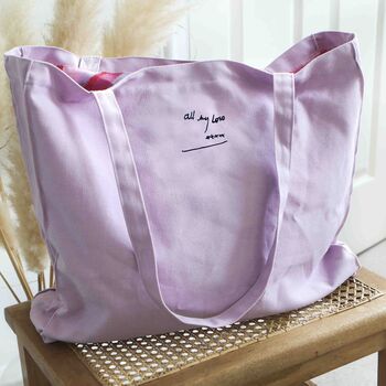 Personalised Handwriting Custom Cotton Tote Bag Gift, 2 of 10