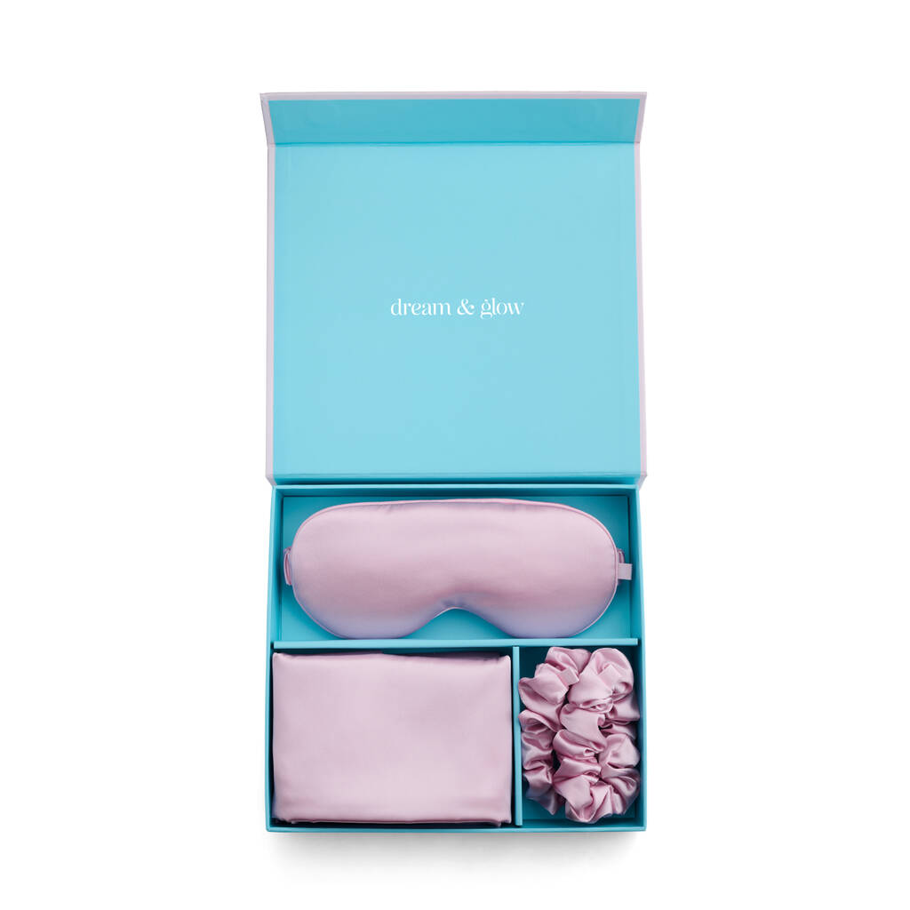 Silver Cloud Pink Satin Giftset Infused With Silver Ions, 1 of 4