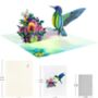 Pop Up 3D Blank Card Tropical Hummingbird, thumbnail 5 of 7